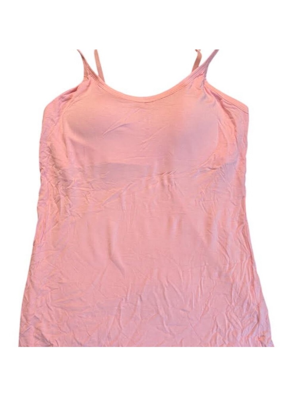 Women's Pink Stretchy Camisole Tank with Thin Straps